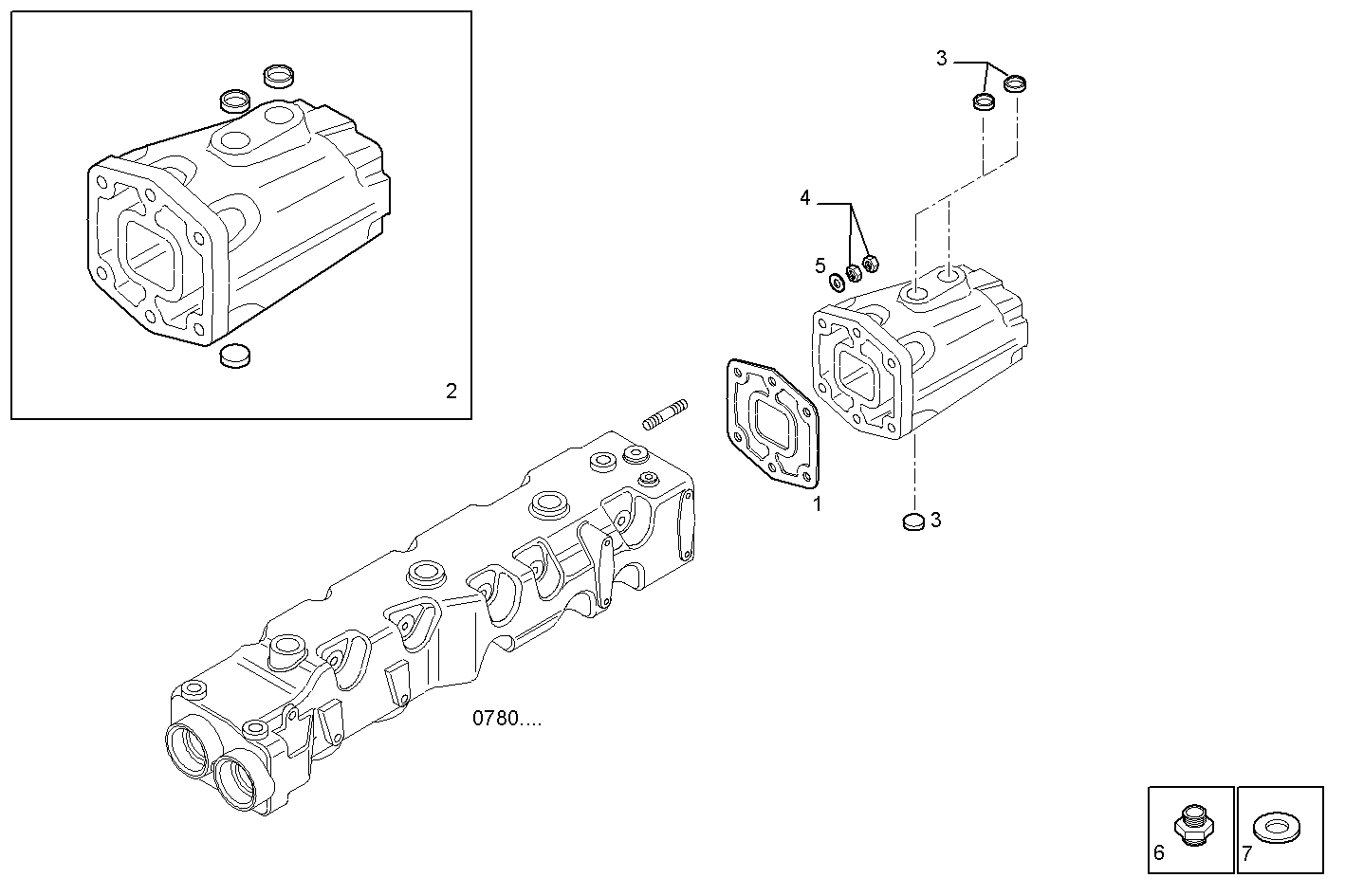 EXHAUST MANIFOLD parts diagram