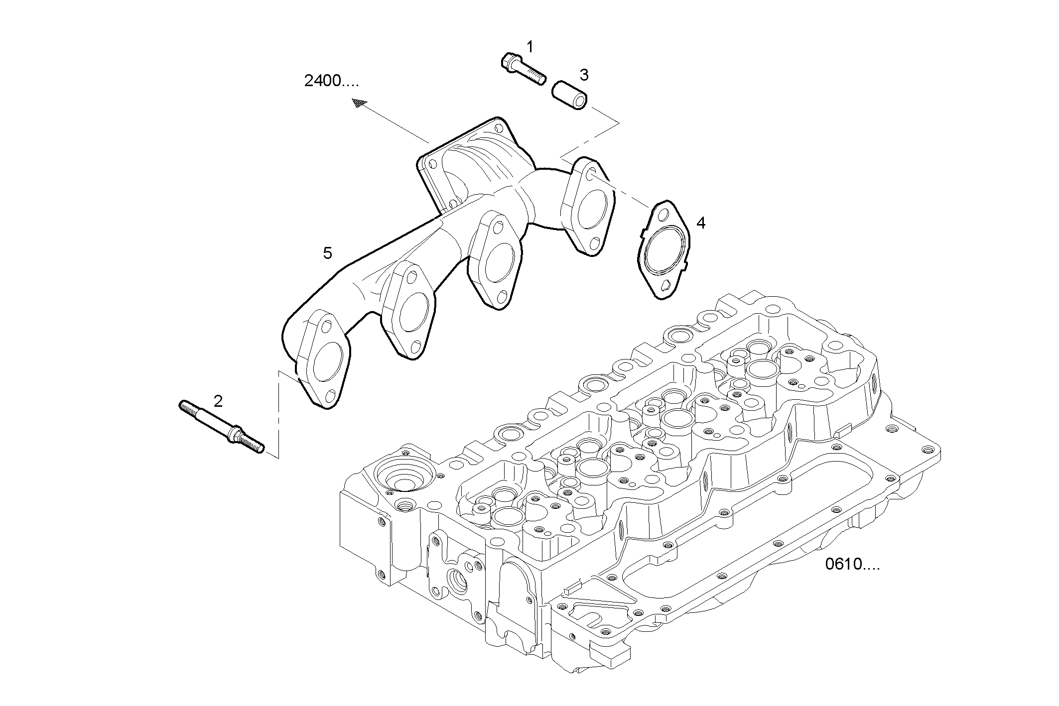 EXHAUST MANIFOLD parts diagram