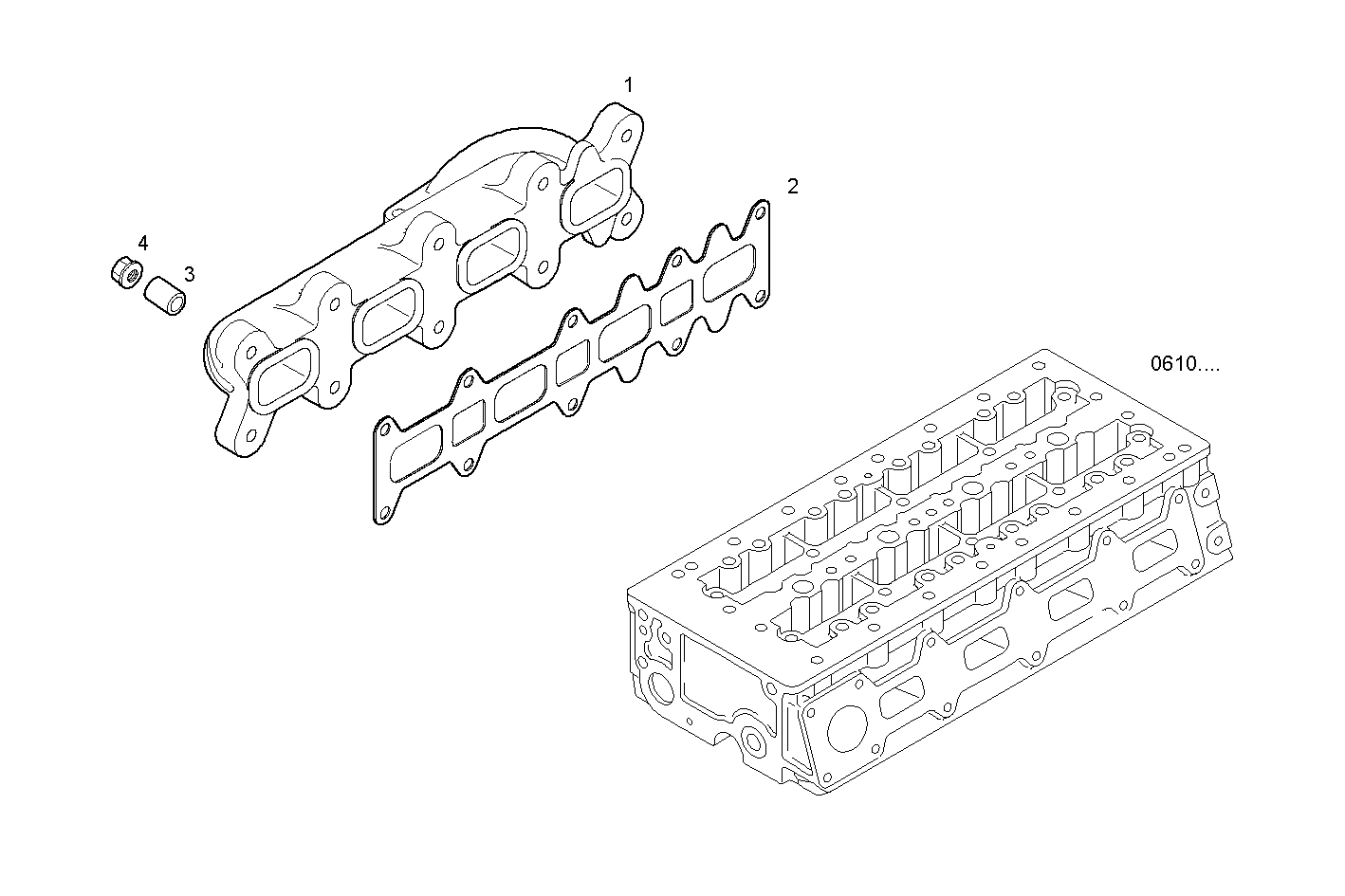 EXHAUST MANIFOLD parts diagram