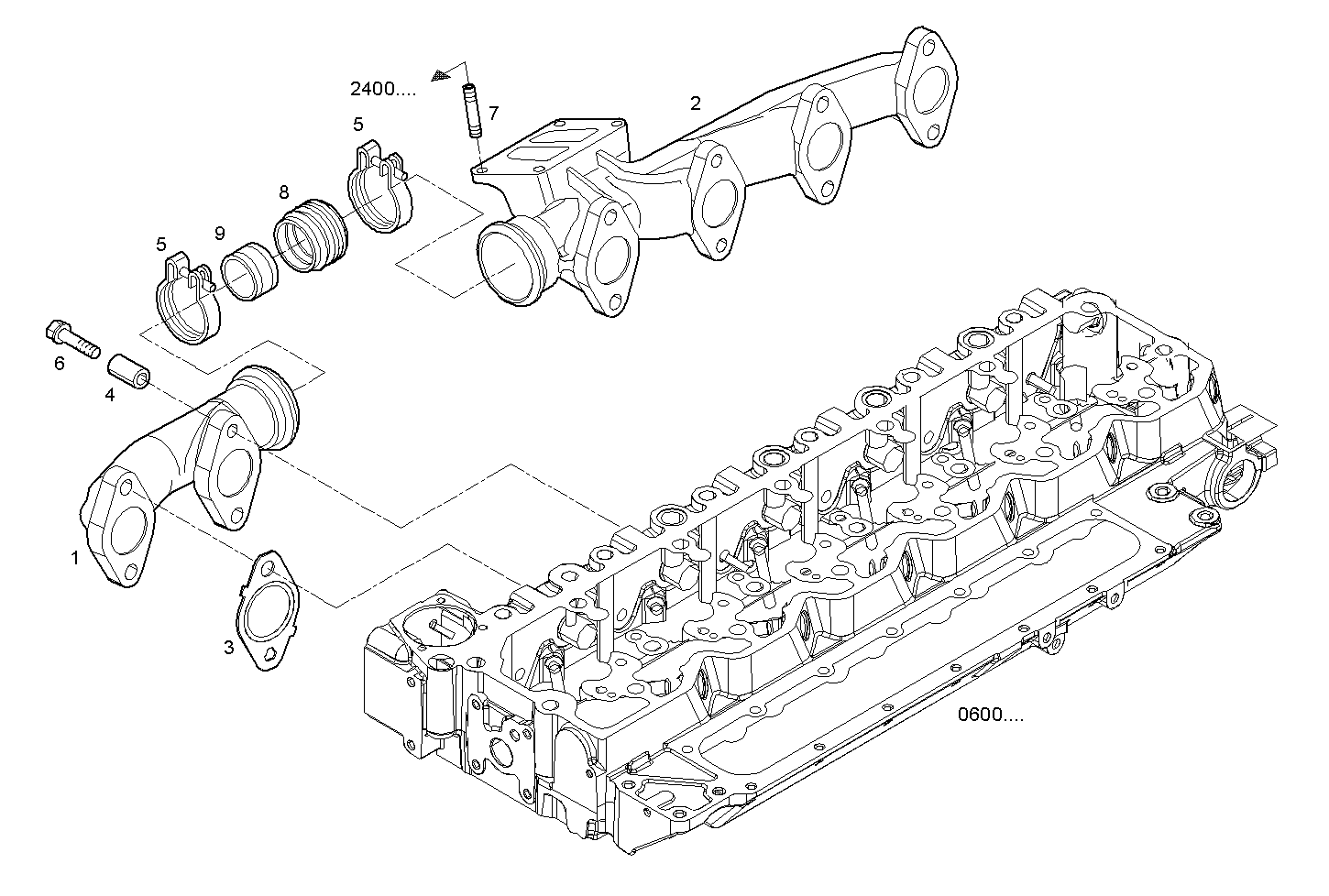 EXHAUST MANIFOLD parts diagram