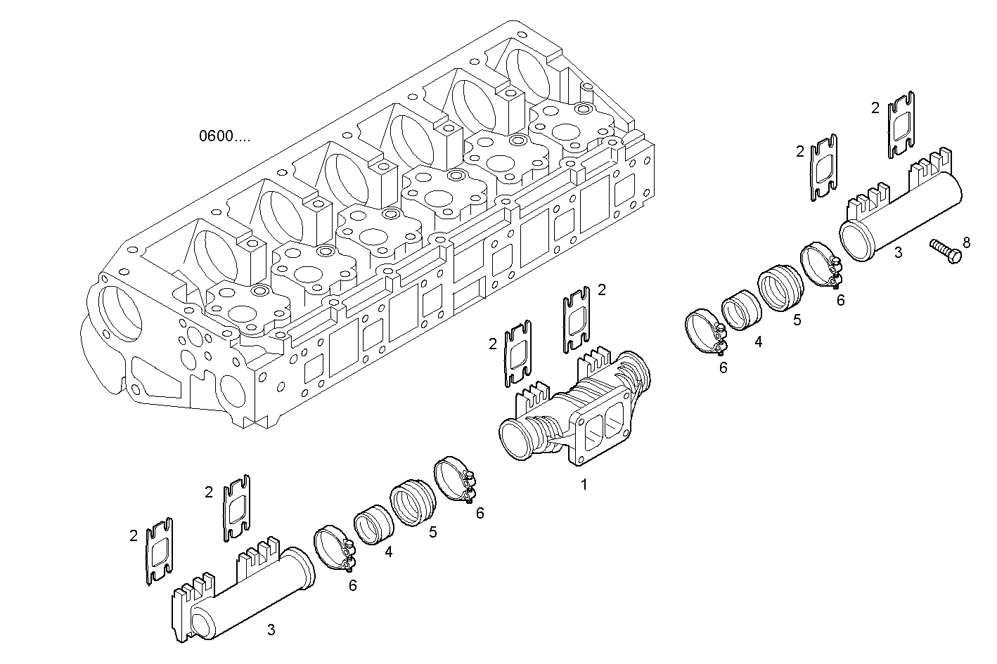 EXHAUST MANIFOLD parts diagram