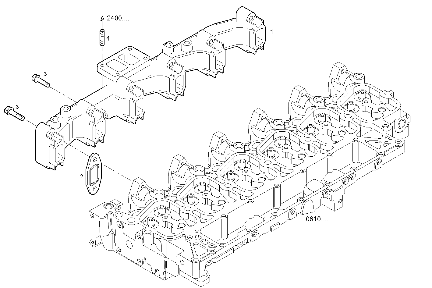 EXHAUST MANIFOLD parts diagram