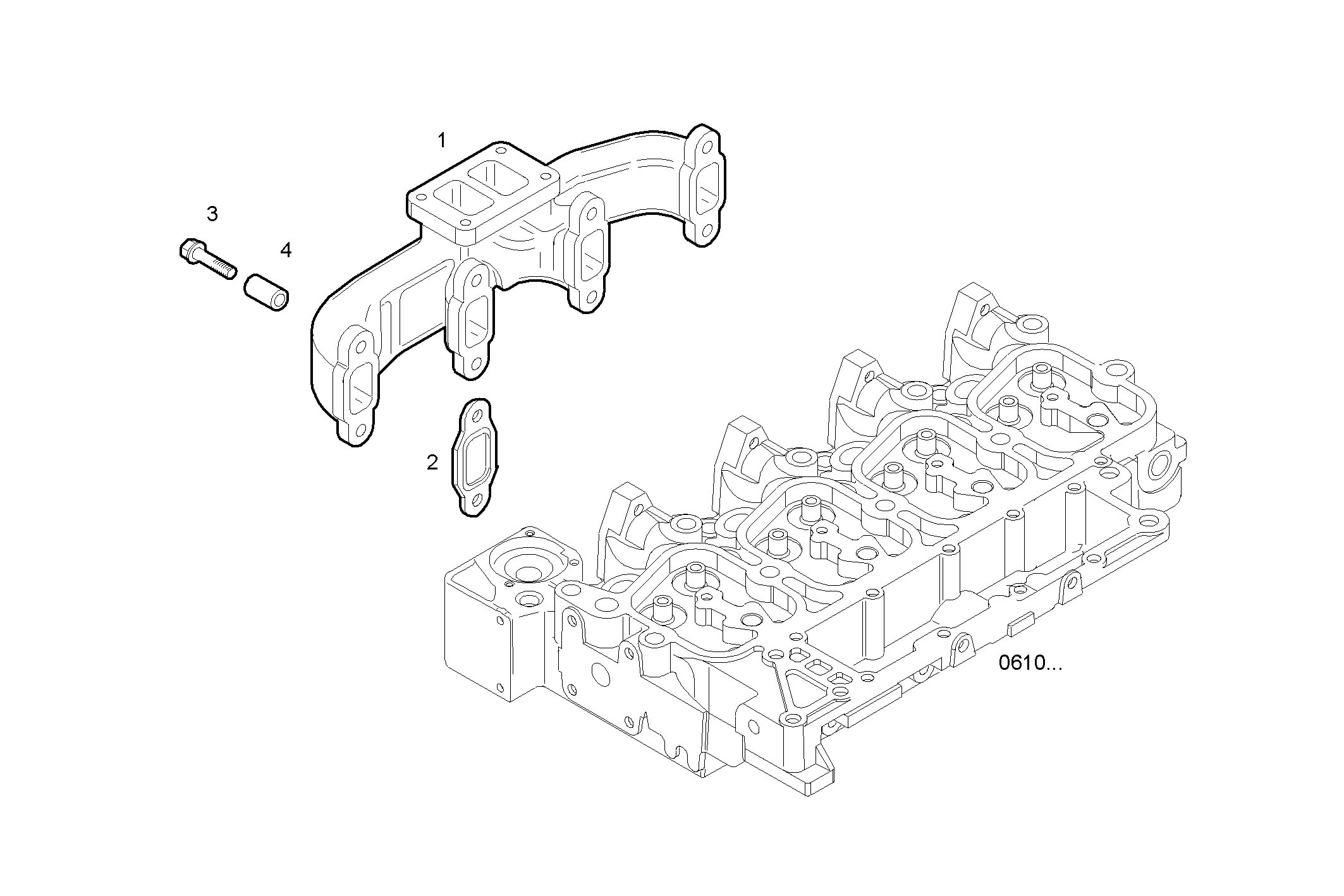 EXHAUST MANIFOLD parts diagram