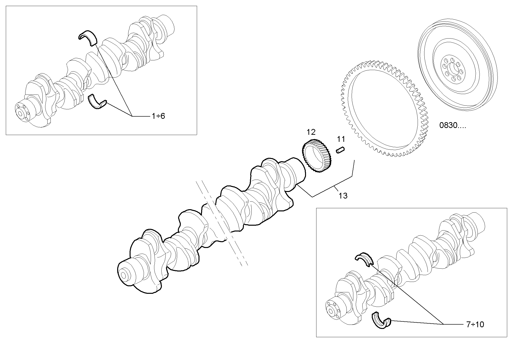 ENGINE BLOCK ASSY parts diagram