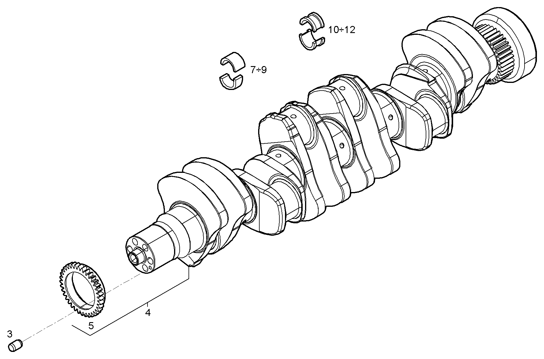 ENGINE BLOCK ASSY parts diagram