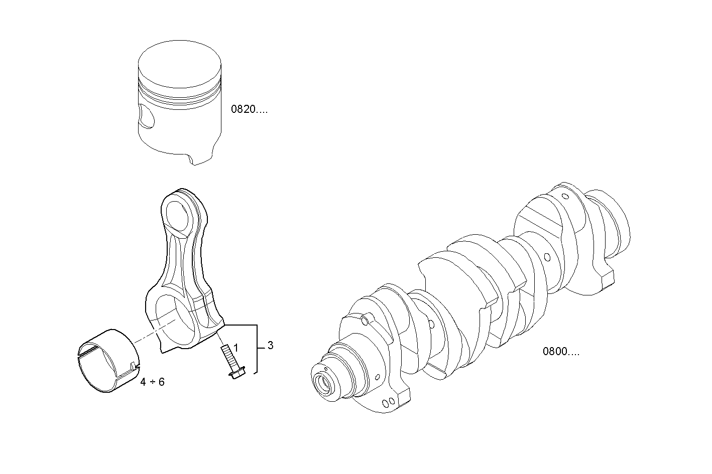 CONNECTING ROD parts diagram