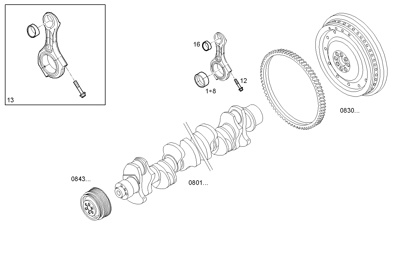 CONNECTING ROD parts diagram