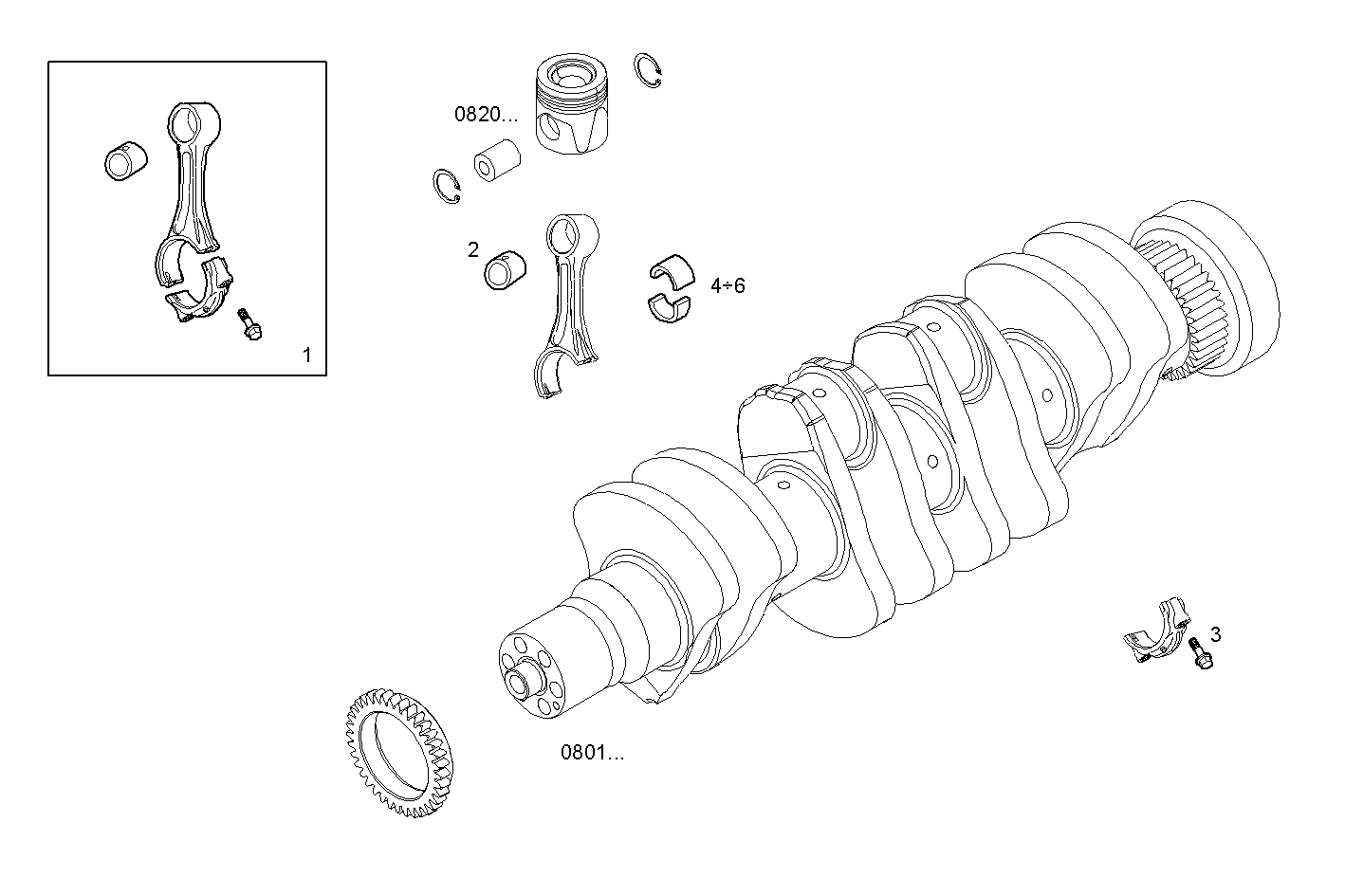 CONNECTING ROD parts diagram