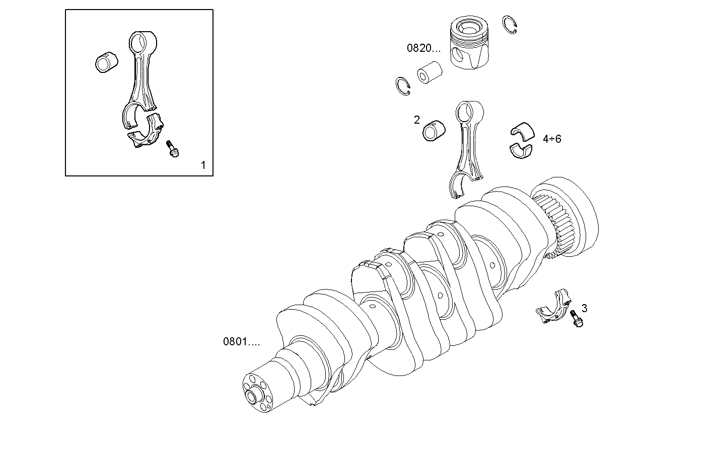CONNECTING ROD parts diagram