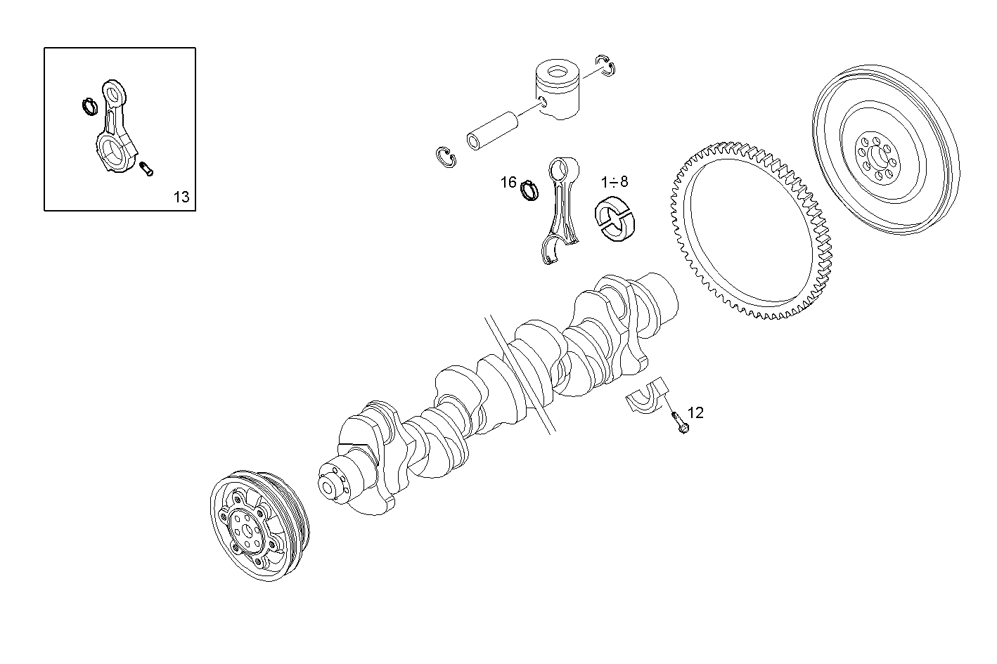 CONNECTING ROD parts diagram