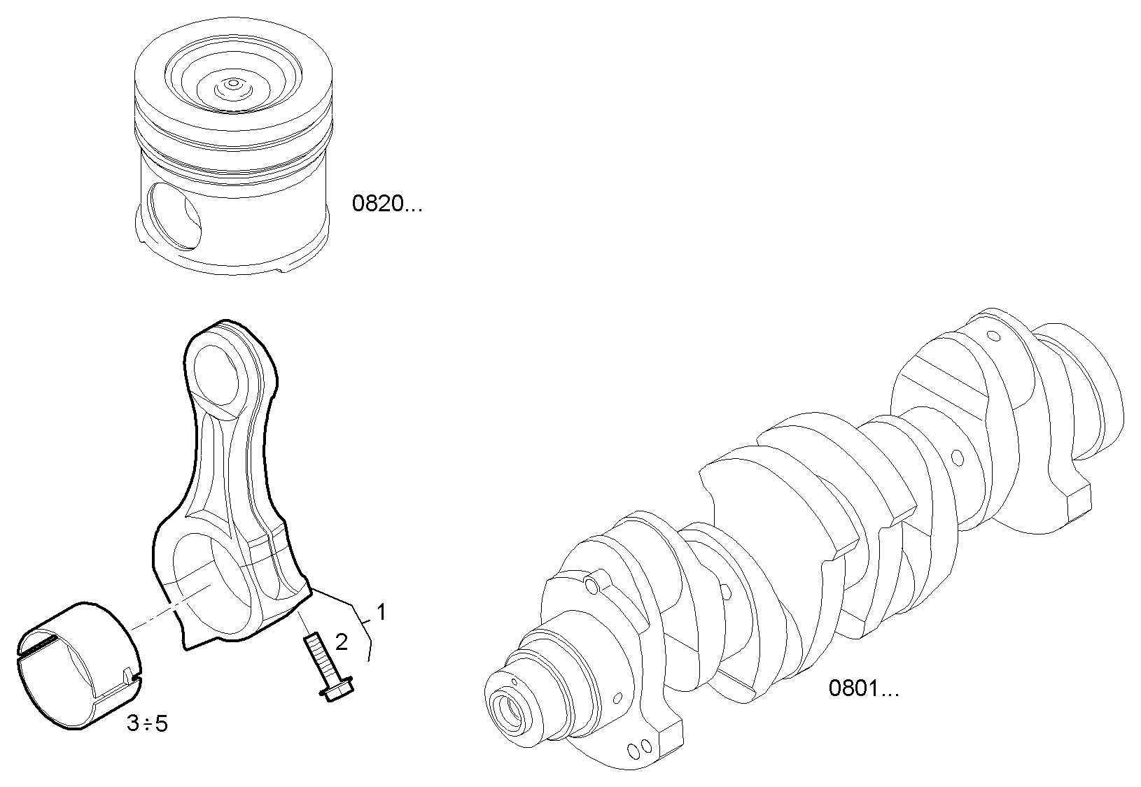 CONNECTING ROD parts diagram