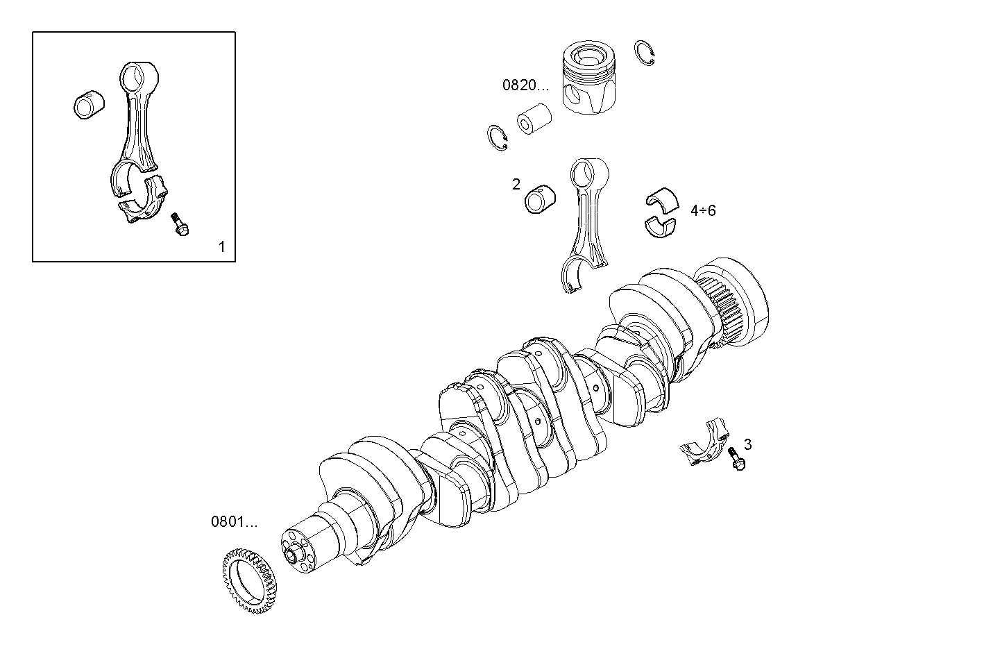 CONNECTING ROD parts diagram