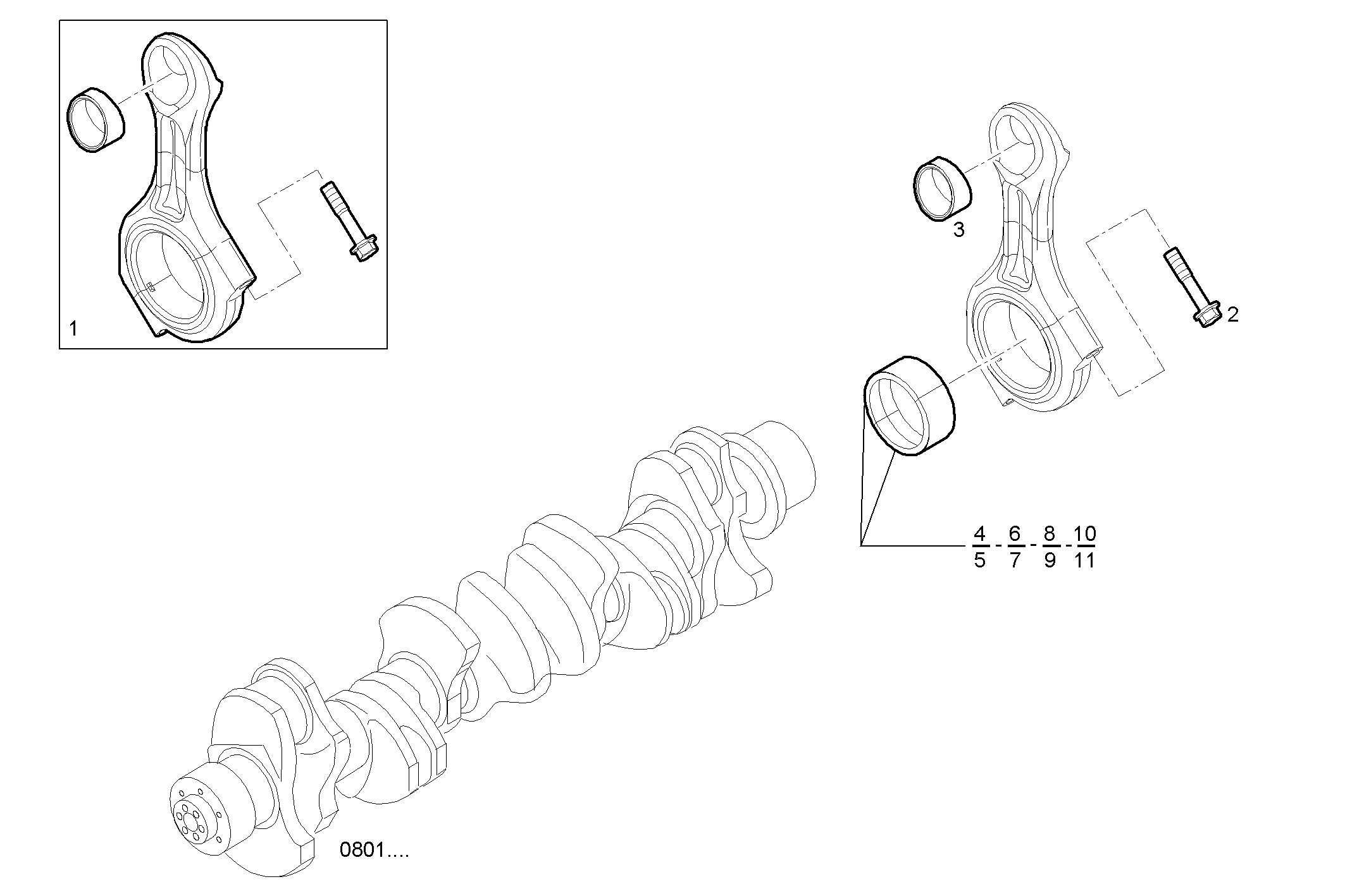 CONNECTING ROD parts diagram