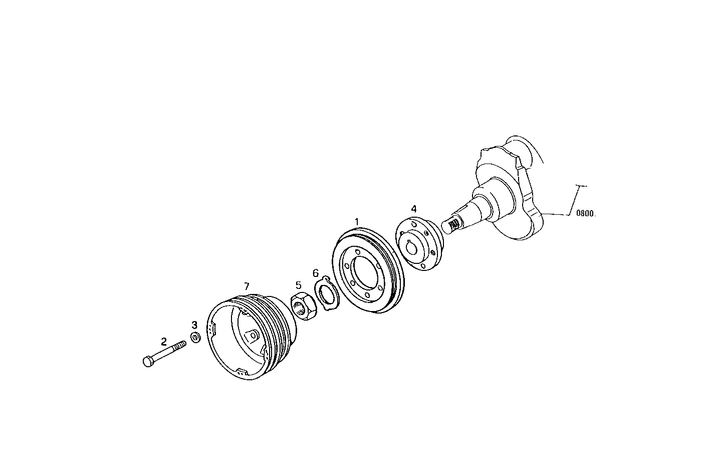 ENGINE FLYWHEEL - DAMPER parts diagram