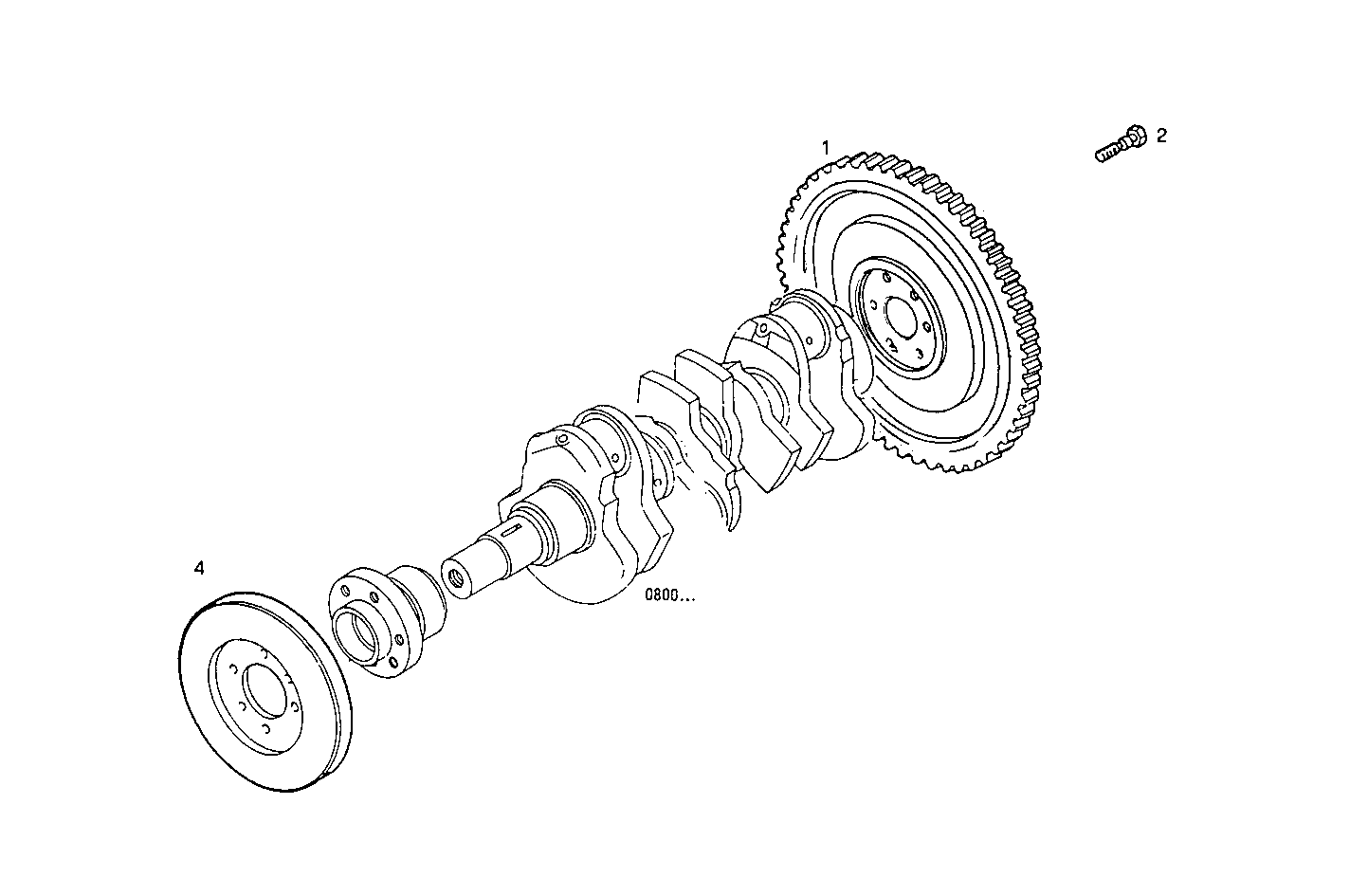 ENGINE FLYWHEEL - DAMPER parts diagram
