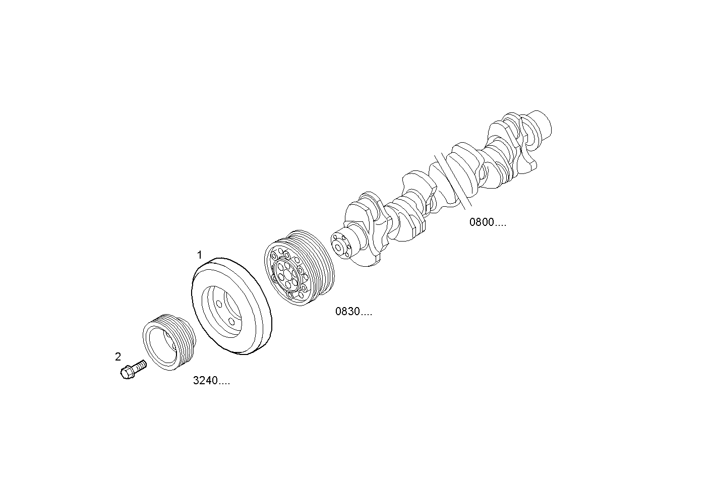 VIBRATION DAMPER - F3BE0684E*B101 CURSOR 13 - TIER 2 parts diagram