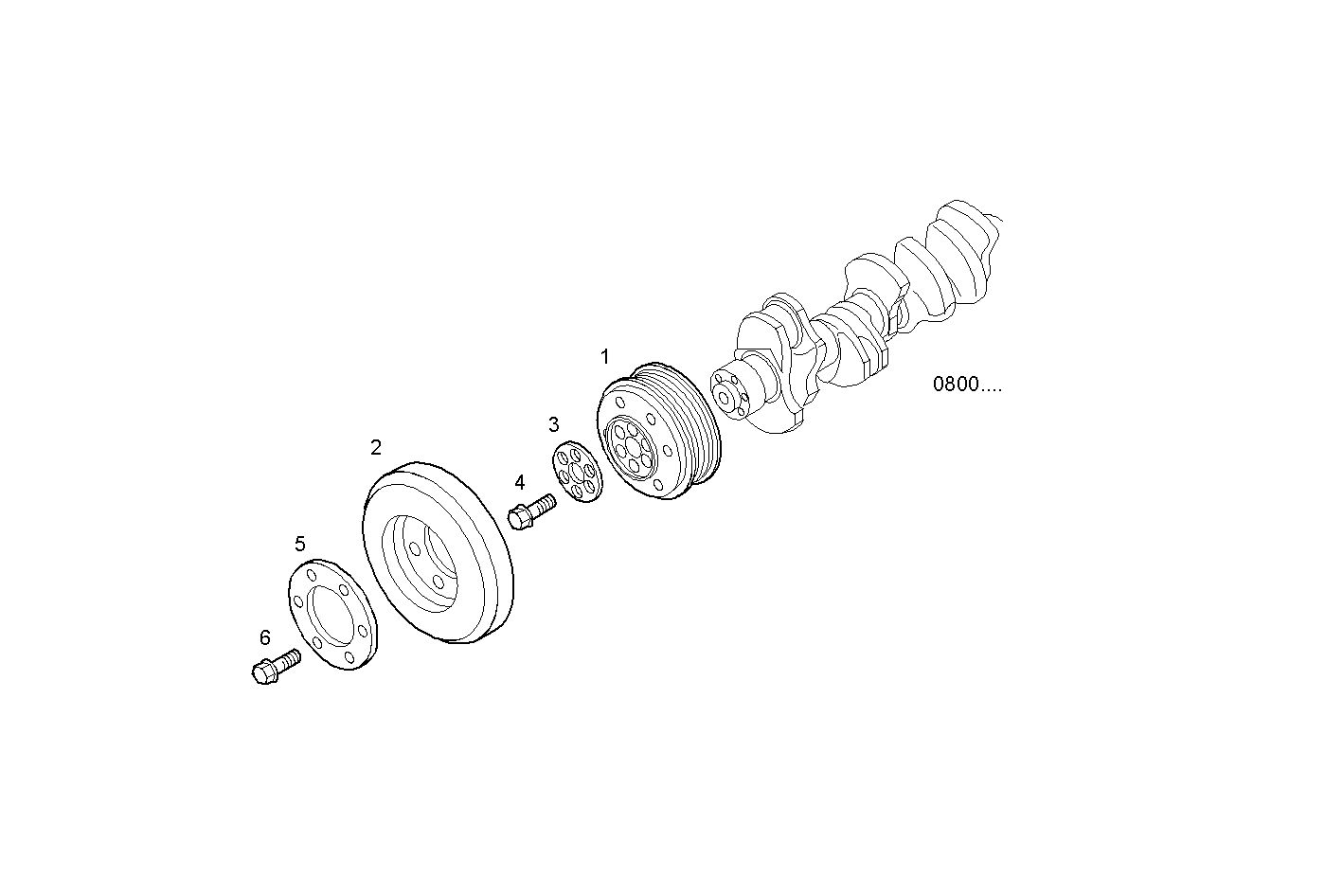 VIBRATION DAMPER - C13ENTM77.10 CURSOR 13 parts diagram