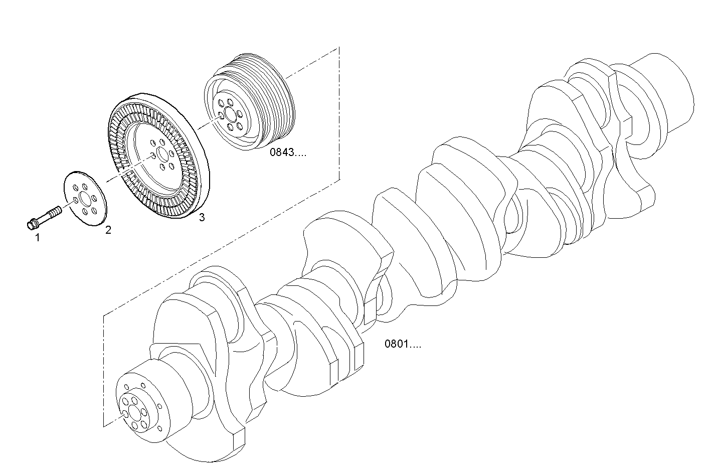 VIBRATION DAMPER - F3AE9685A*E001 CURSOR 10 - TIER 3 parts diagram