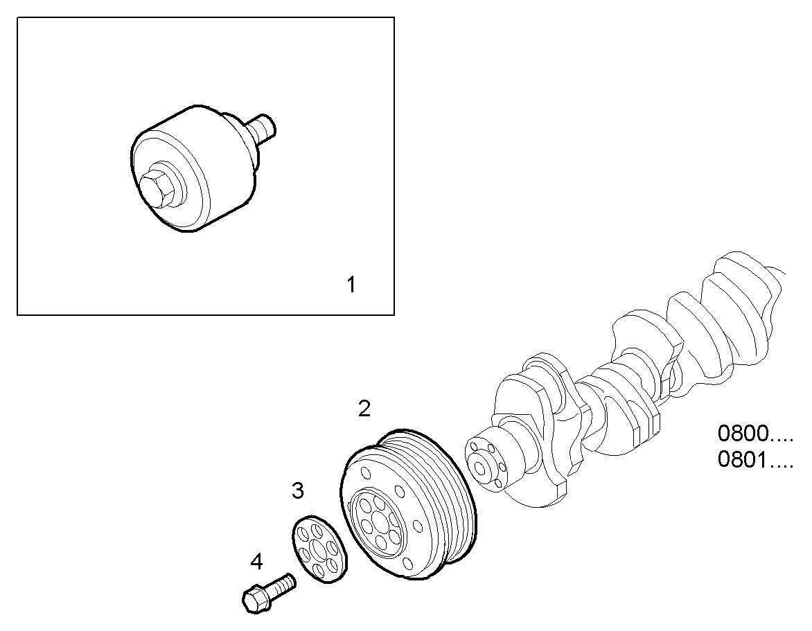 DRIVING PULLEY - C13ENTM50.10 CURSOR 13 parts diagram