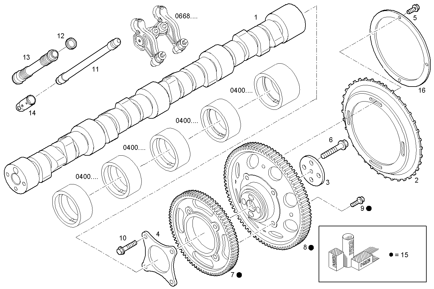 TIMING PARTS parts diagram