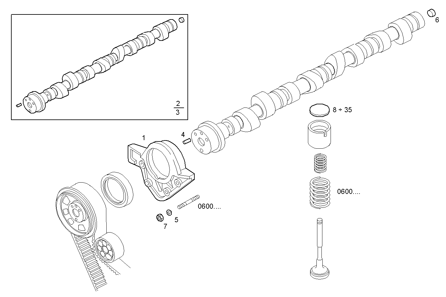 TIMING PARTS parts diagram