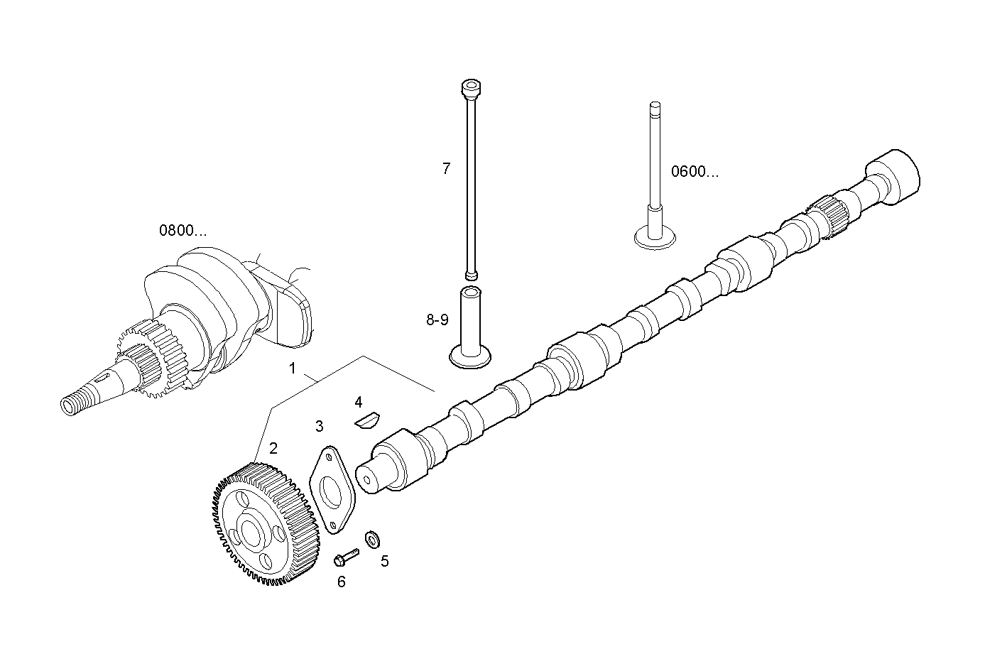 TIMING PARTS parts diagram