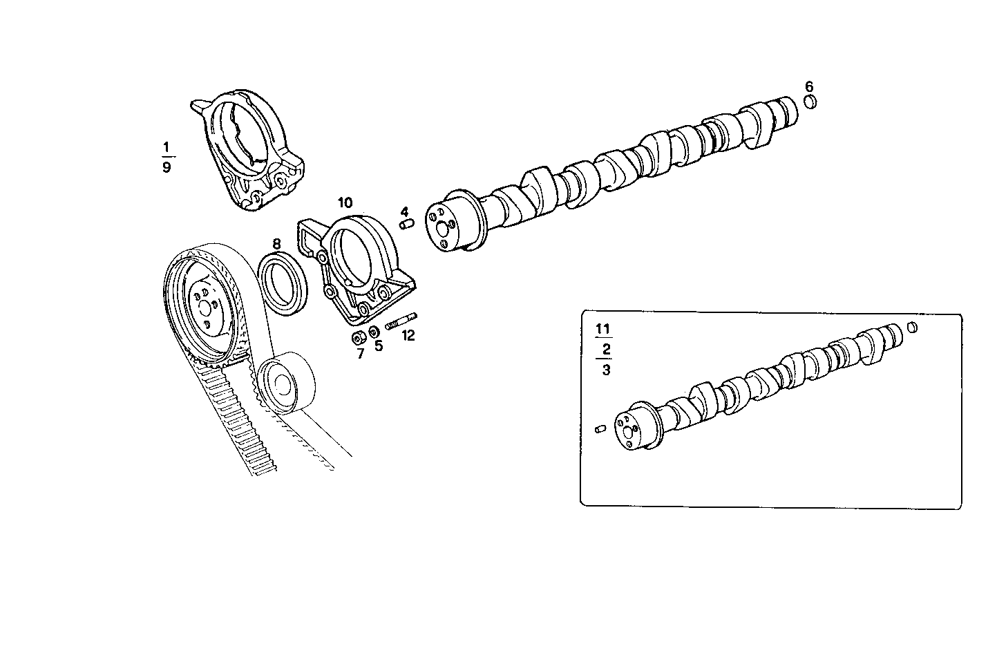 TIMING PARTS parts diagram