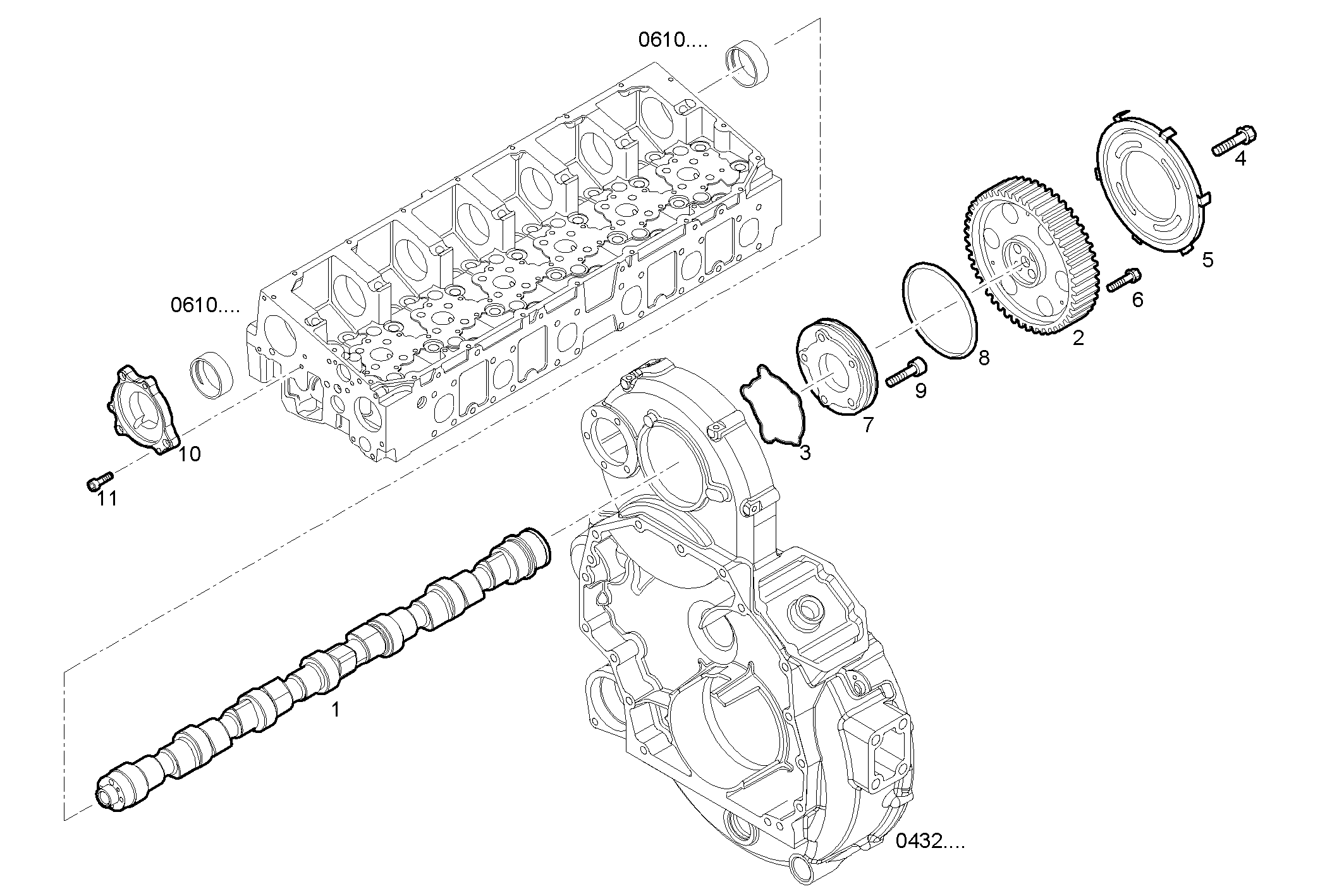 TIMING PARTS - F2CE9685A*E001 CURSOR 9 - TIER 3 parts diagram