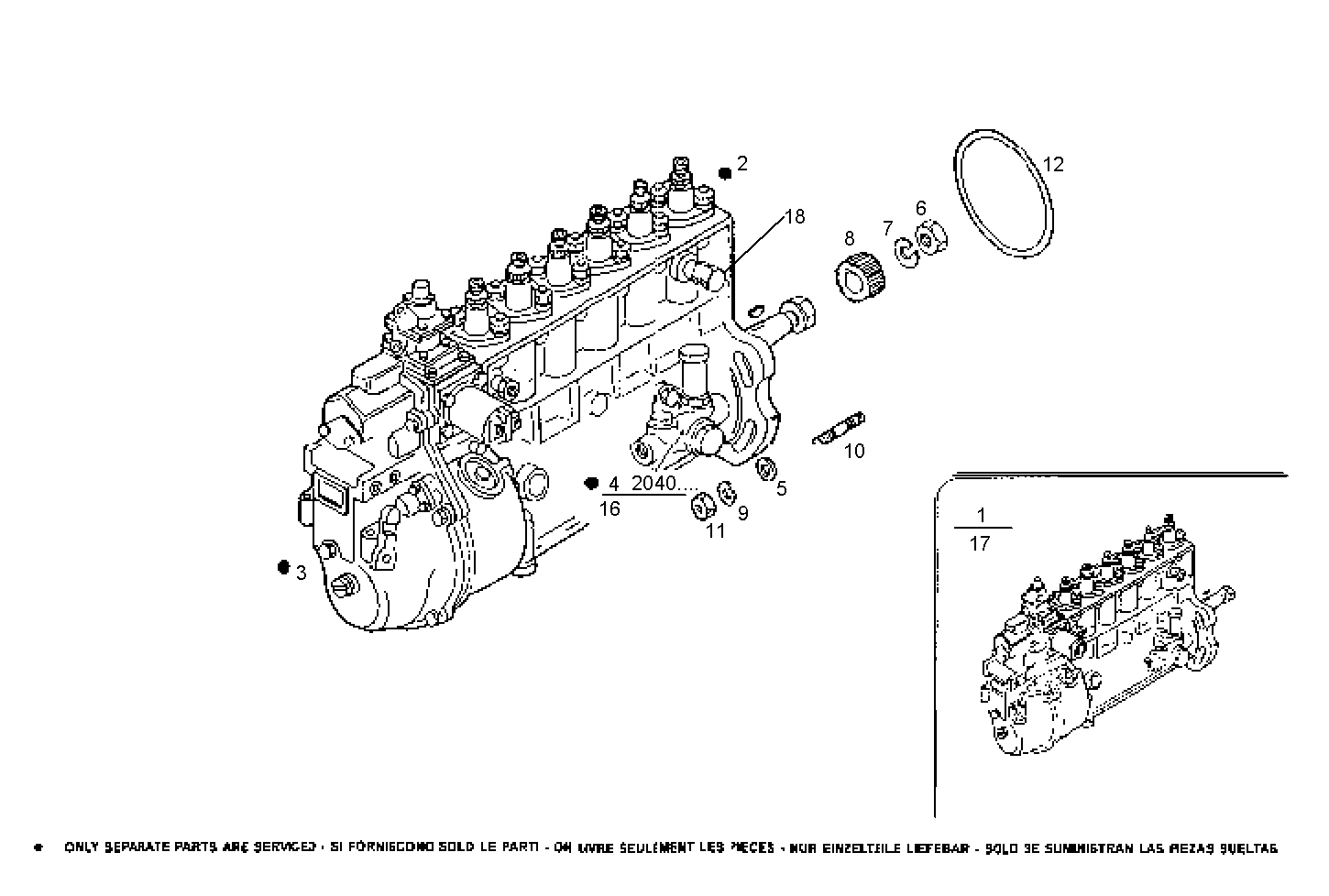 INJECTION PUMP ASSY parts diagram