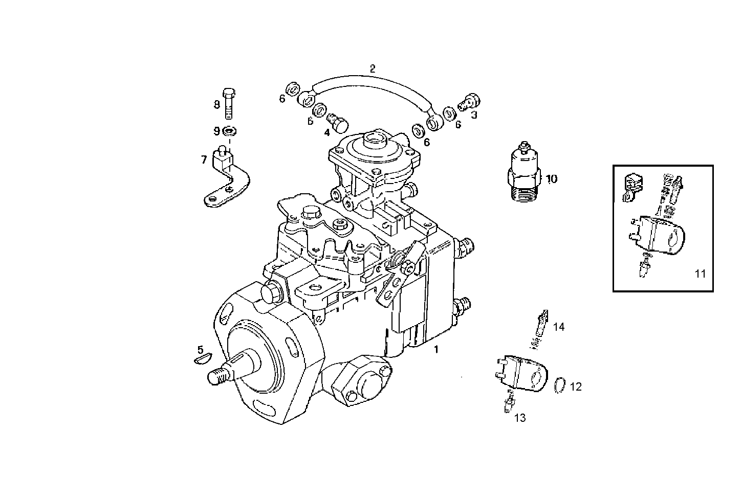 INJECTION PUMP ASSY parts diagram