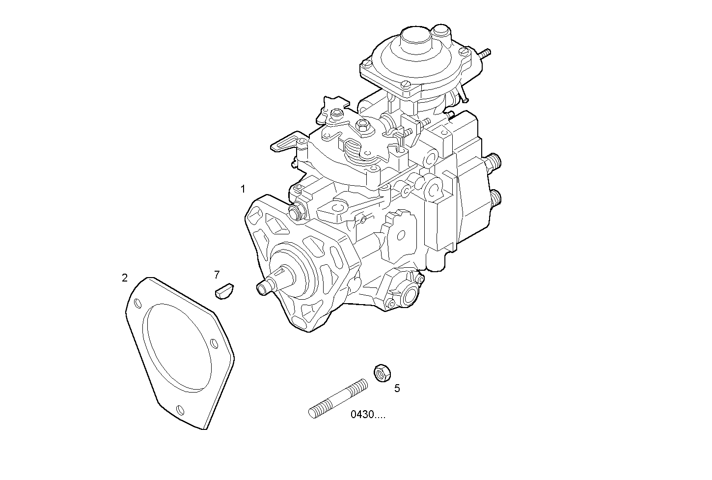 INJECTION PUMP ASSY parts diagram