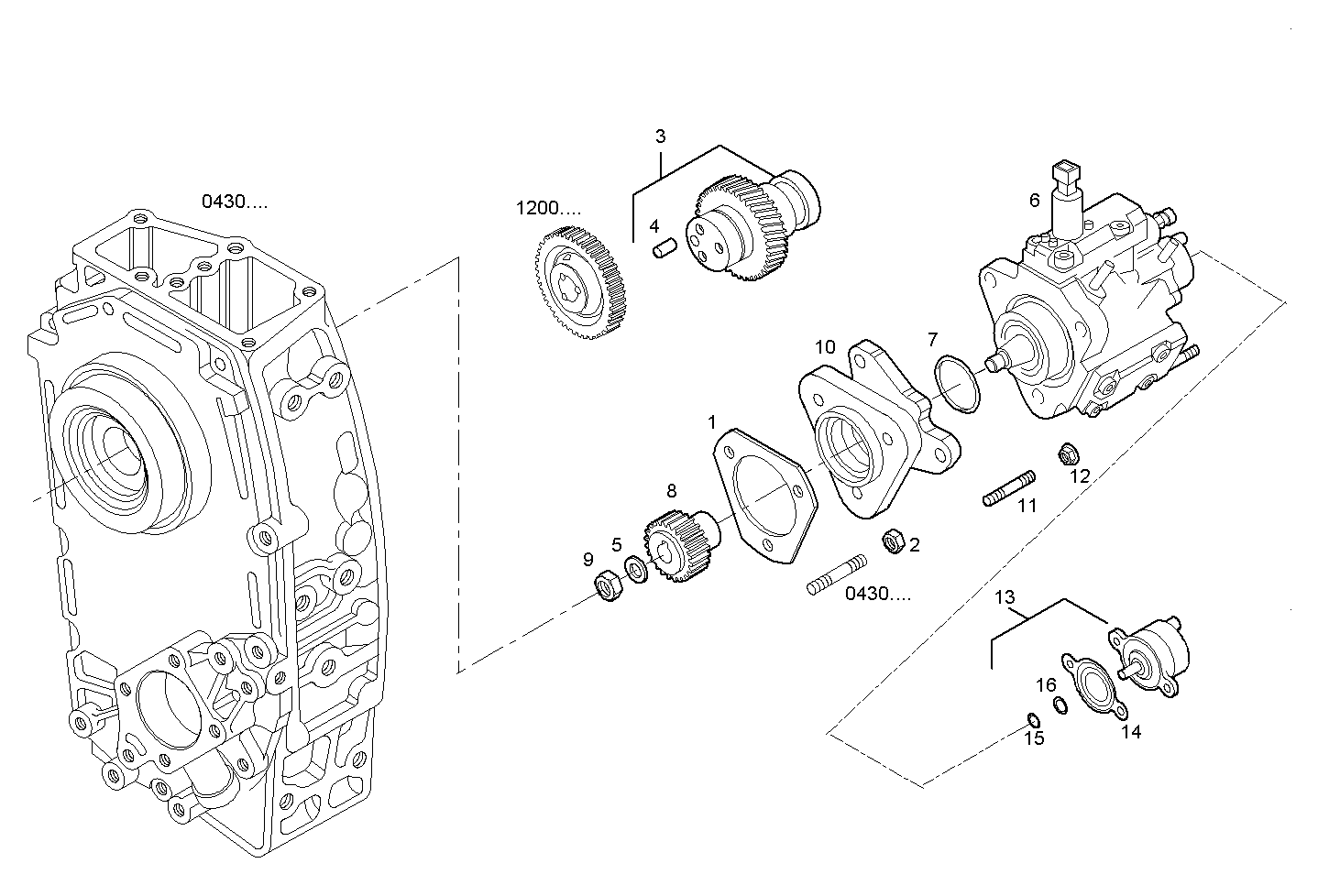 INJECTION PUMP ASSY parts diagram