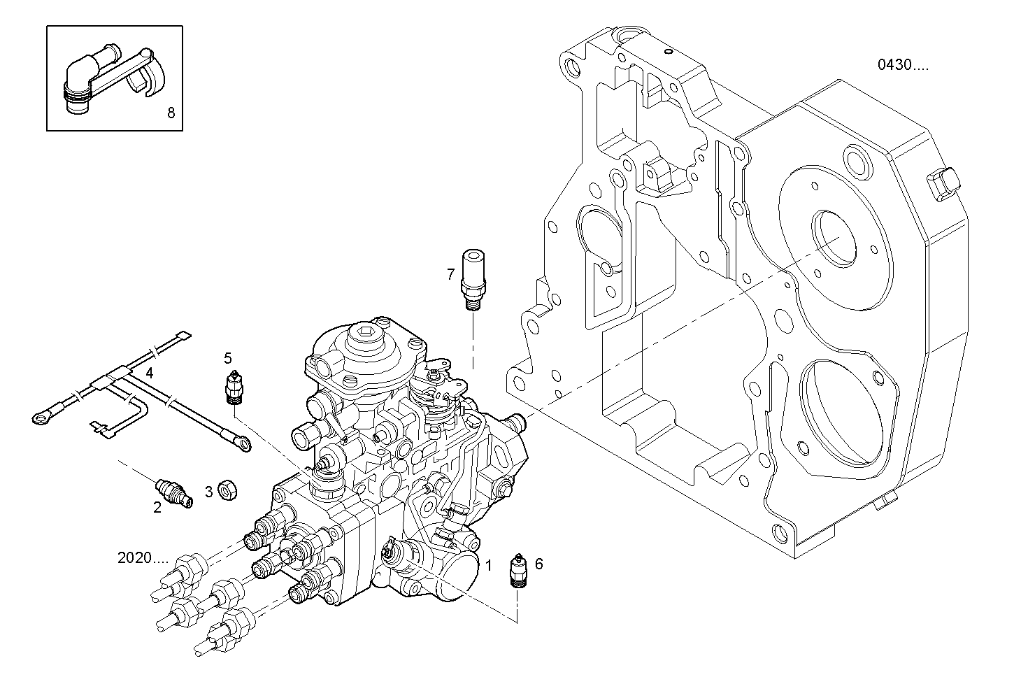 INJECTION PUMP ASSY parts diagram