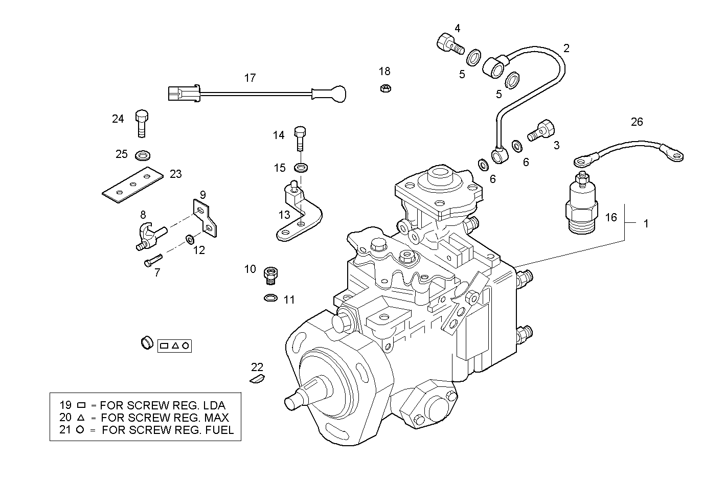 INJECTION PUMP ASSY parts diagram