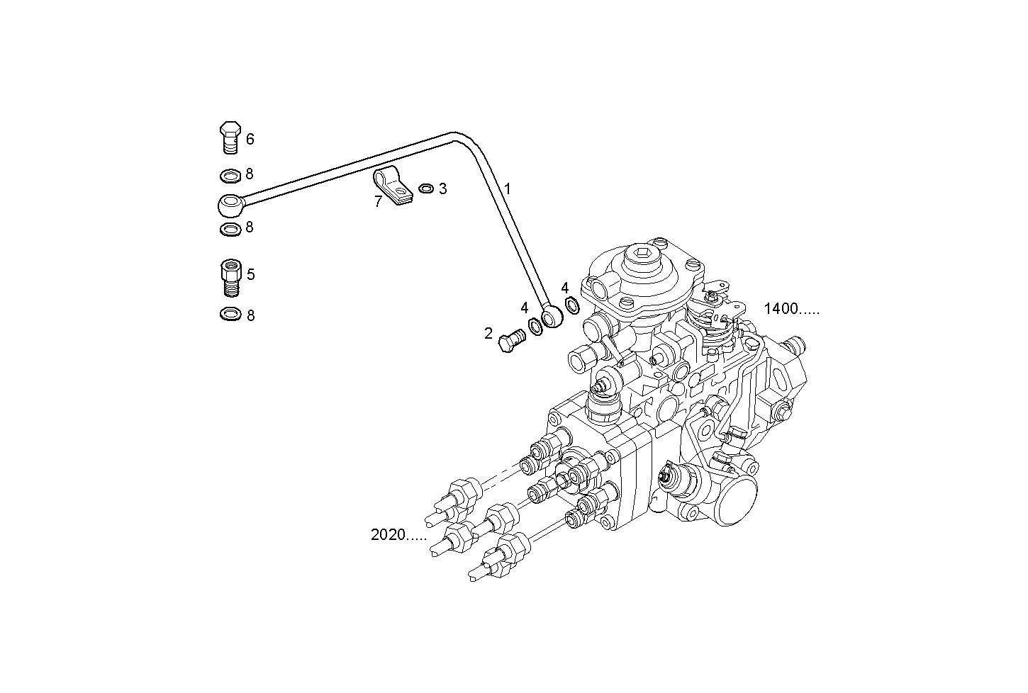 INJECTION PUMP ASSY - N67MNTM28.31 NEF 6 mechanic. parts diagram
