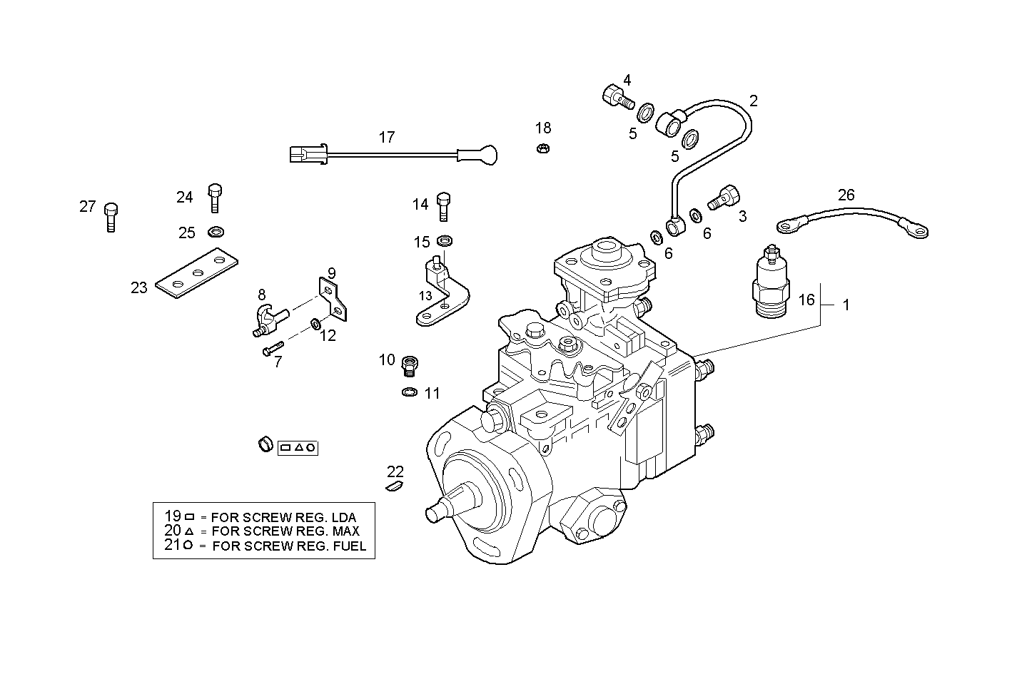 INJECTION PUMP ASSY parts diagram