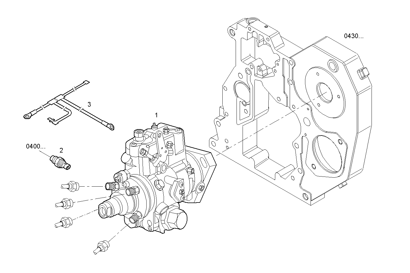 INJECTION PUMP ASSY - N45MNTE61.00 NEF 4 mechanic. parts diagram
