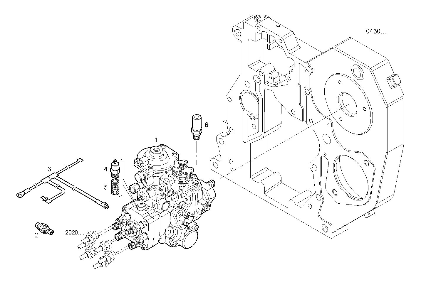 INJECTION PUMP ASSY - N67MNSM22.10 NEF 6 mechanic. parts diagram