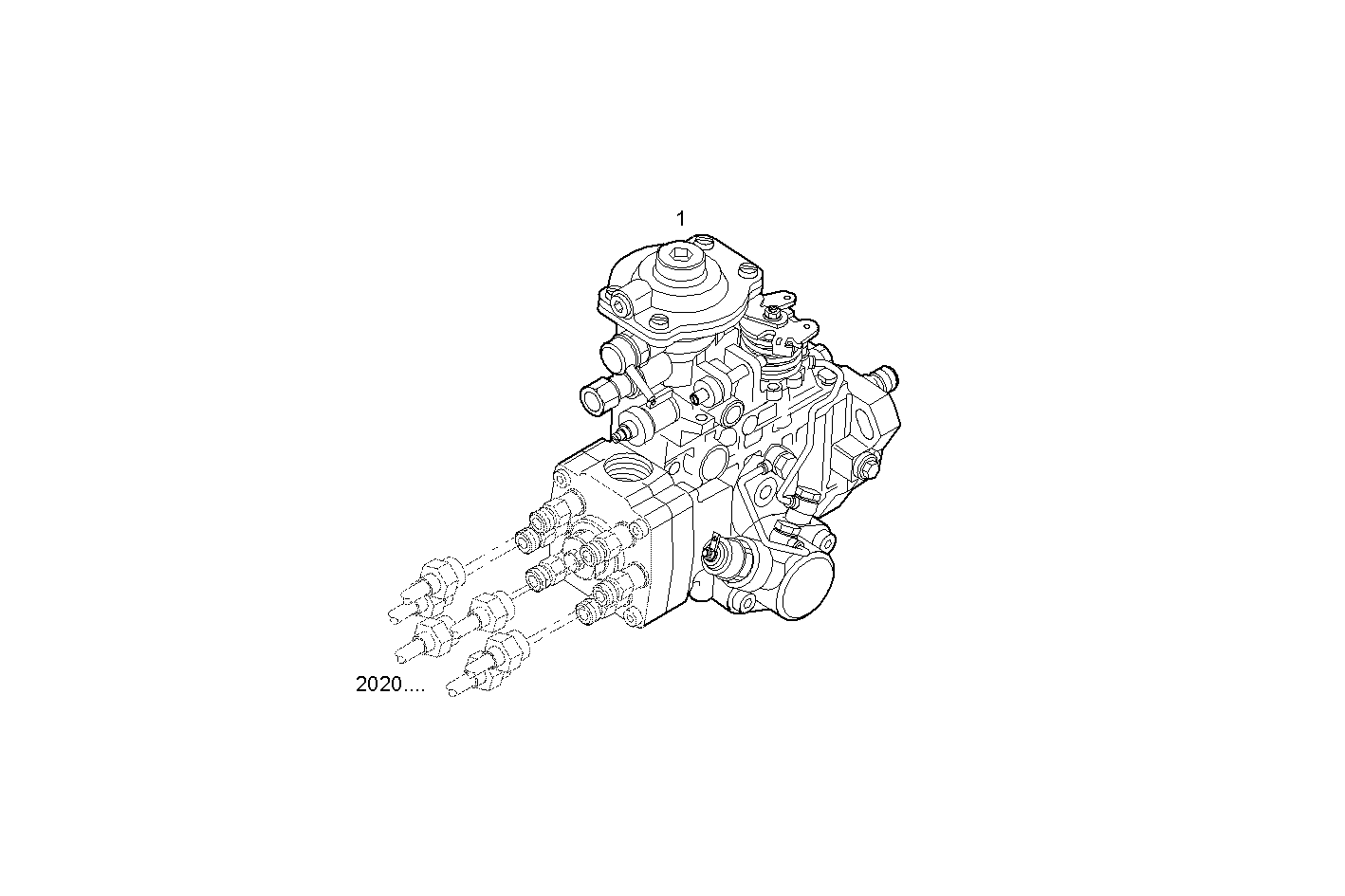 INJECTION PUMP ASSY - N67MNTF41.10 NEF 6 mechanic. parts diagram