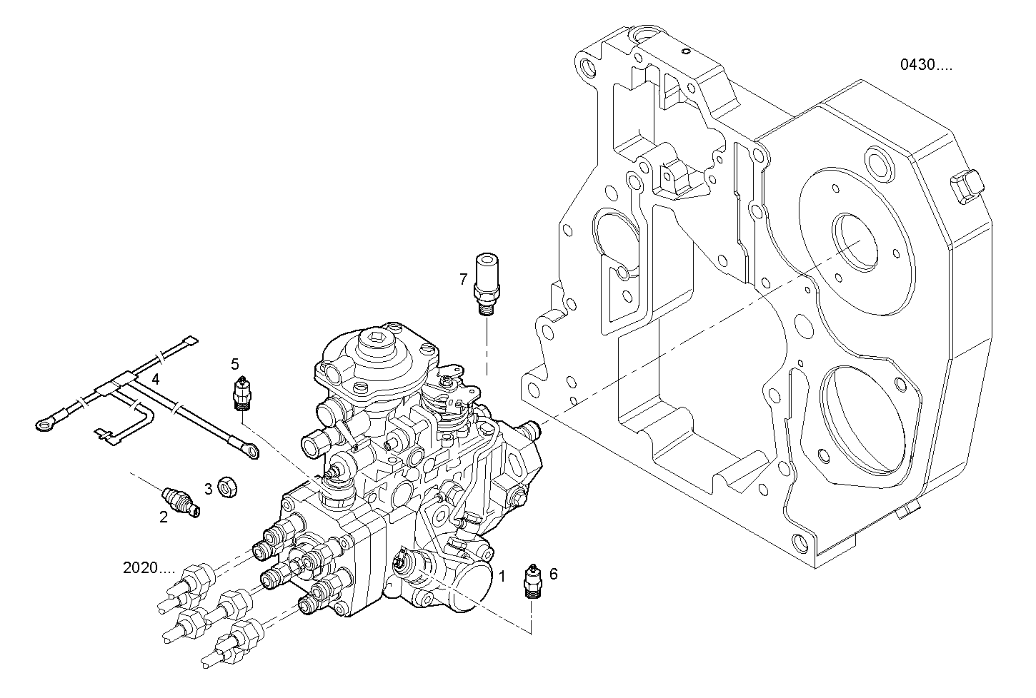 INJECTION PUMP ASSY parts diagram