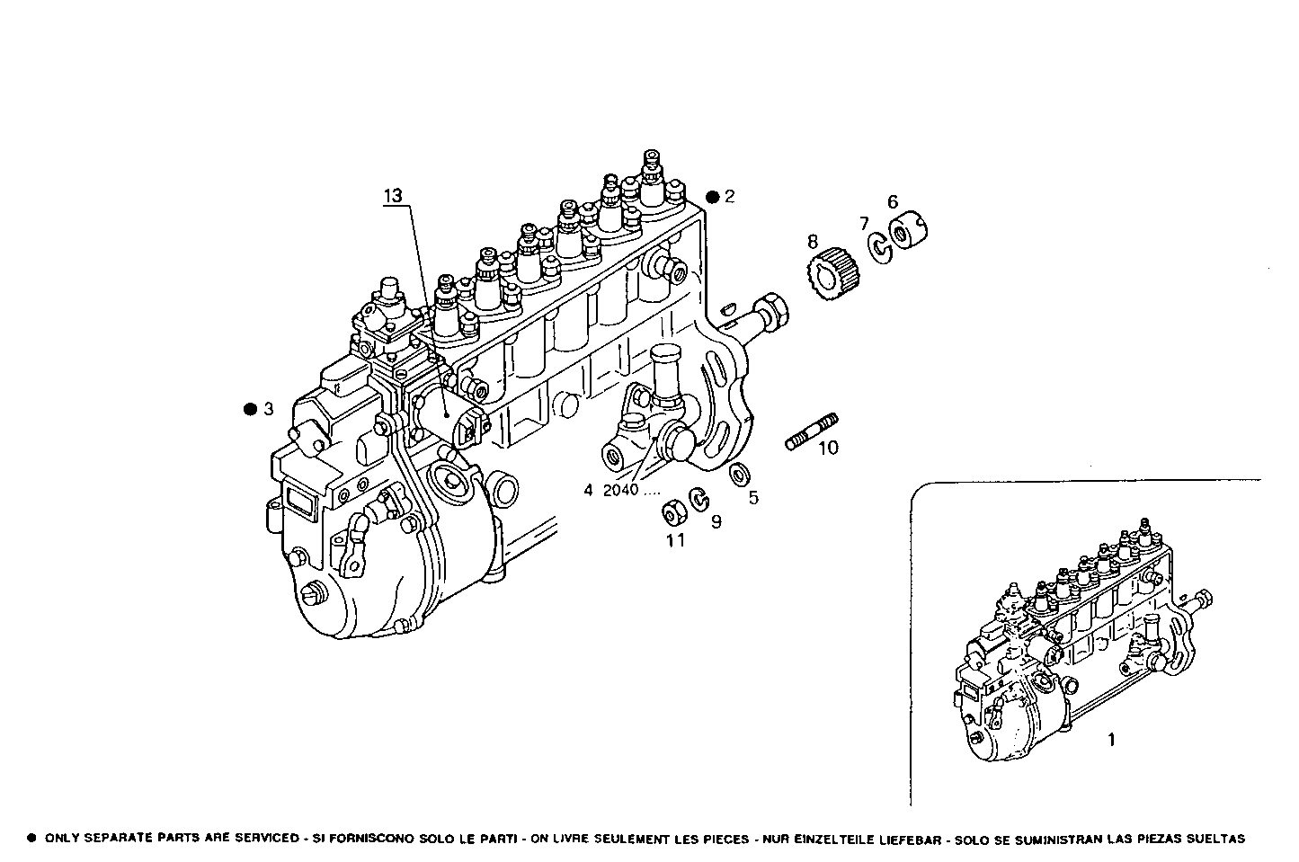 INJECTION PUMP ASSY parts diagram