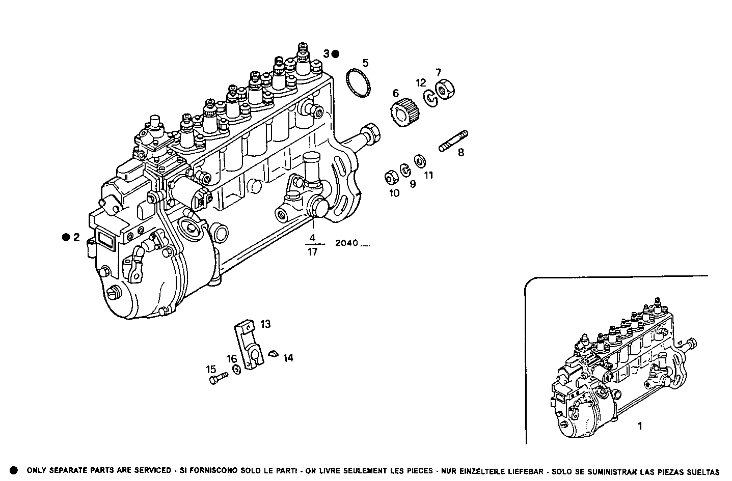 INJECTION PUMP ASSY parts diagram