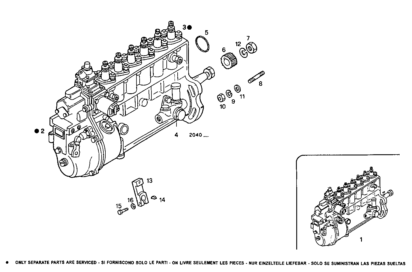 INJECTION PUMP ASSY parts diagram