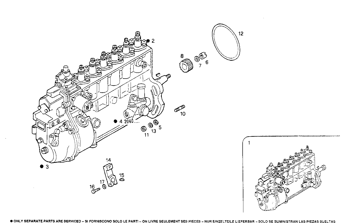 INJECTION PUMP ASSY parts diagram