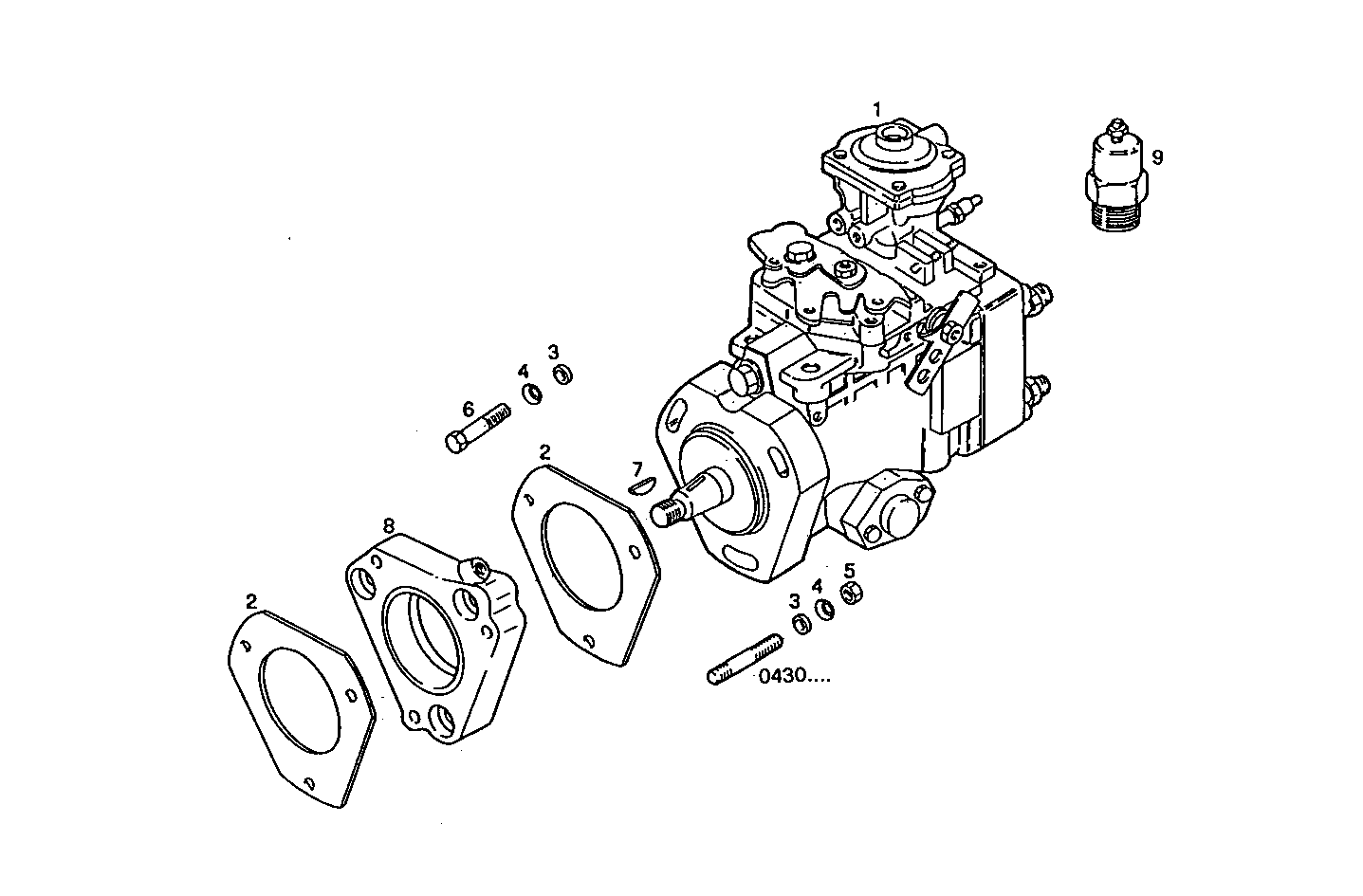 INJECTION PUMP ASSY parts diagram