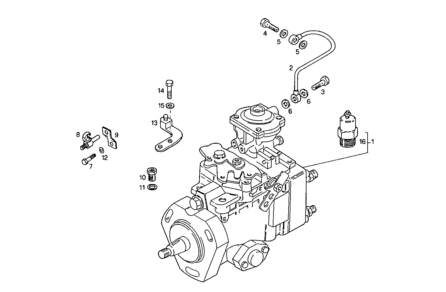 INJECTION PUMP ASSY parts diagram