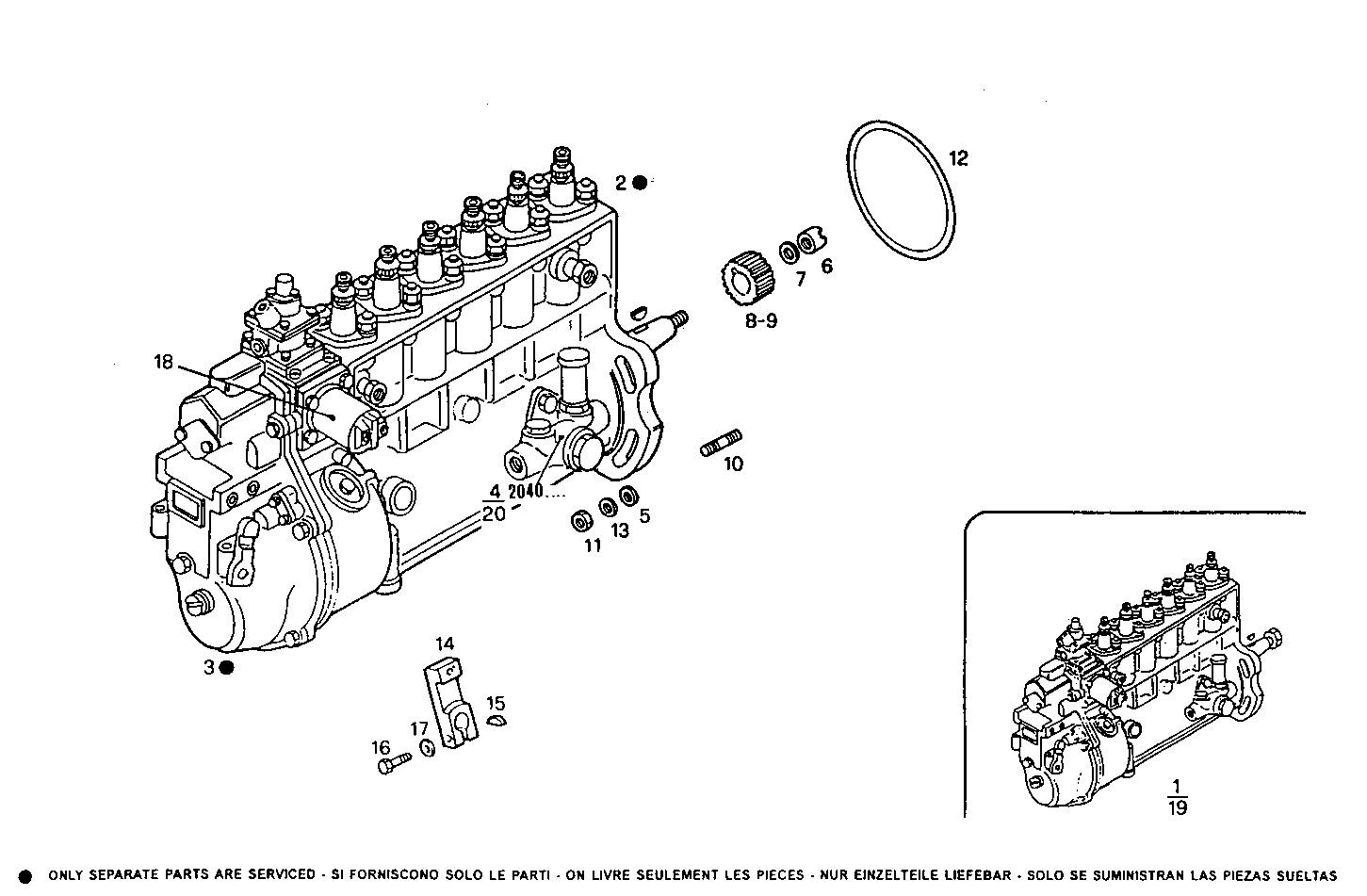 INJECTION PUMP ASSY parts diagram