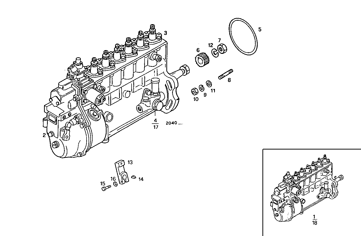INJECTION PUMP ASSY parts diagram