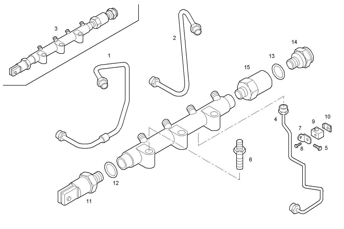 HYDRAUL. ACCUMULATOR - N40ENTM25.10 NEF 4 electron. parts diagram