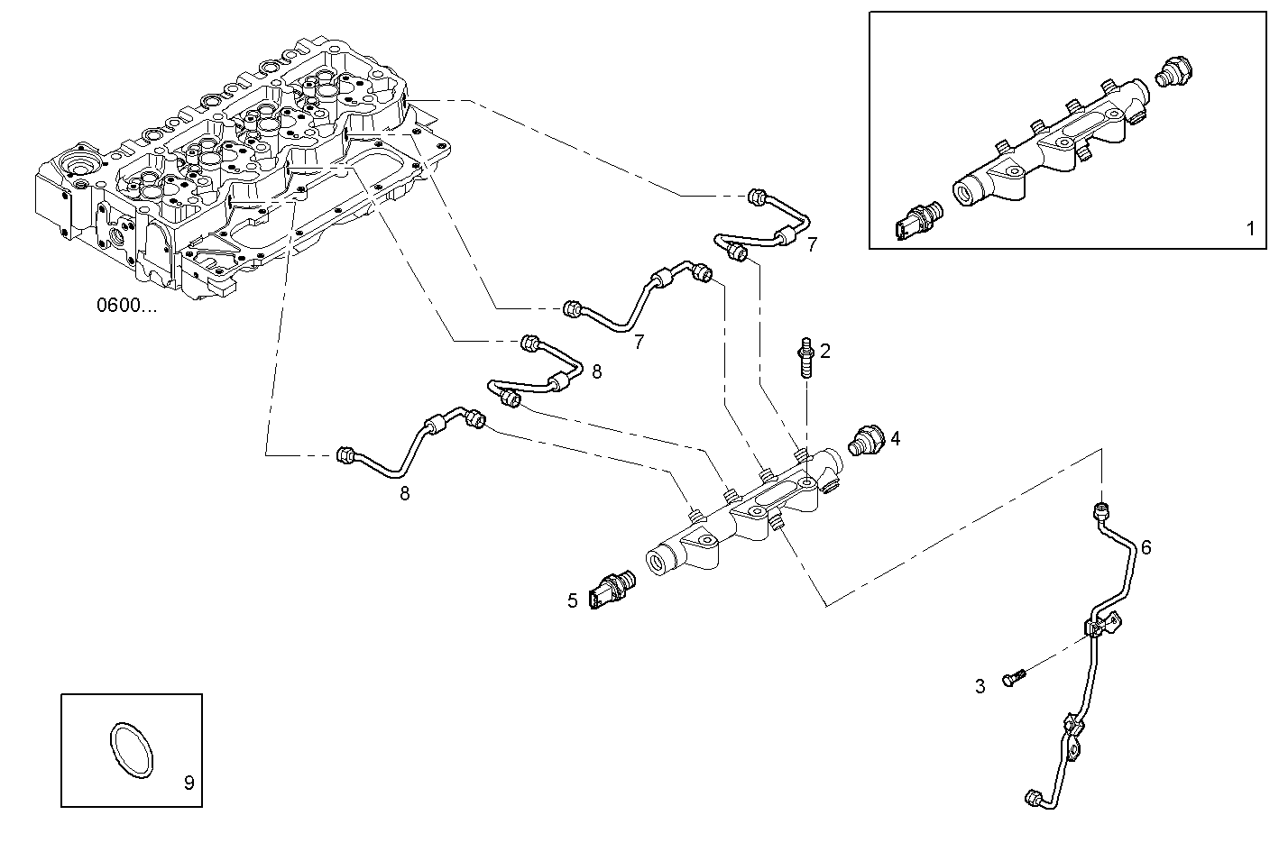 HYDRAUL. ACCUMULATOR - N40ENT426.00A001 NEF 4 electron. - EURO 4 parts diagram